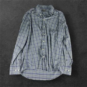 Peter Millar Golf Shirt Mens L Blue Geometric Summer Comfort Button Up